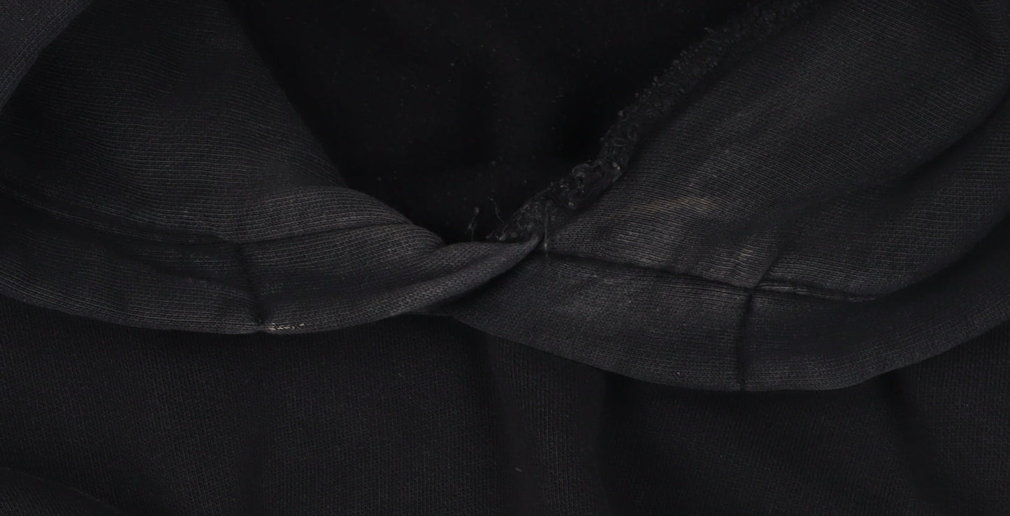 Zara Black Unisex Pullover Hoodie Size 12
