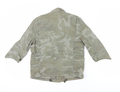 Womens UK Size M Zara Green Military Jacket