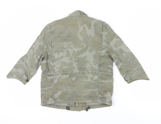 Womens UK Size M Zara Green Military Jacket