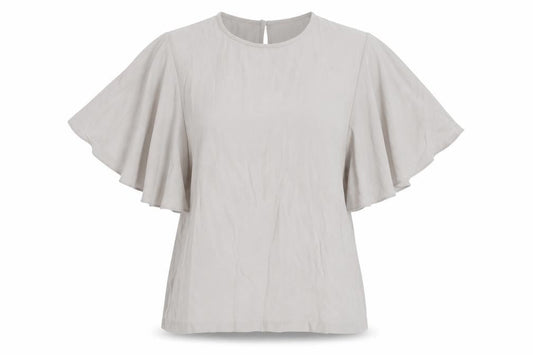 Womens UK Size 8 Apricot Beige Tunic Blouse
