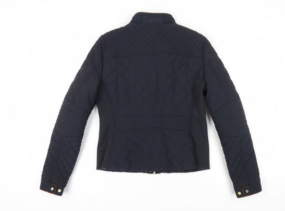 Womens UK Size L Zara Black Quilted Coat