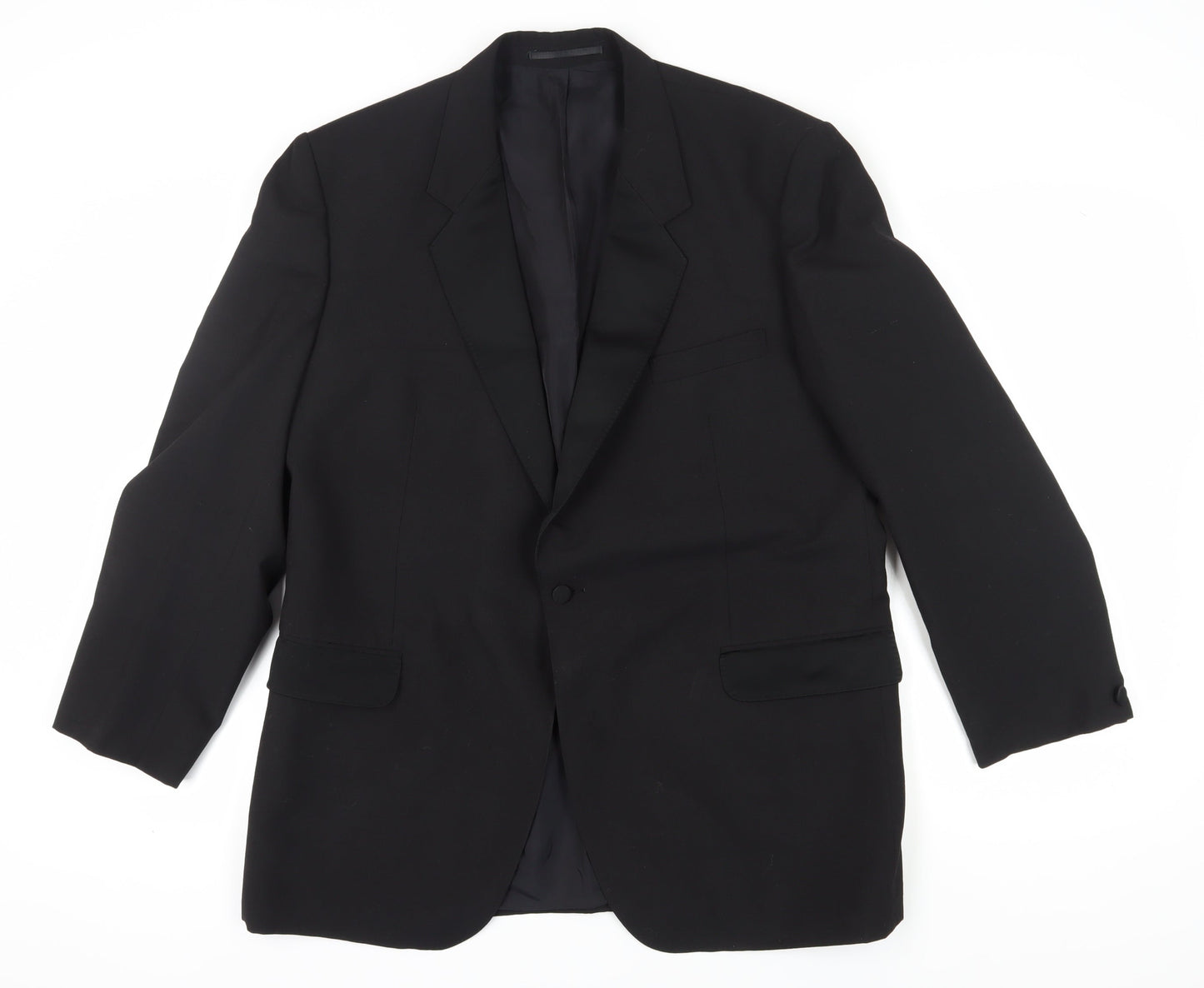 Mens UK Size 46 House of Fraser Regular Black Suit Tuxedo