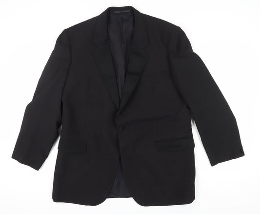 Mens UK Size 46 House of Fraser Regular Black Suit Tuxedo