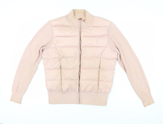 Womens UK Size 10 Ted Baker Pink Bomber Jacket