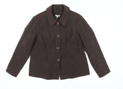 Mia Moda Women's Brown Blazer Jacket Size 18