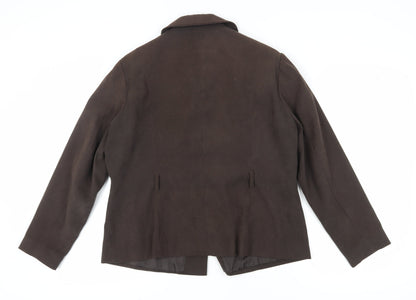 Mia Moda Women's Brown Blazer Jacket Size 18