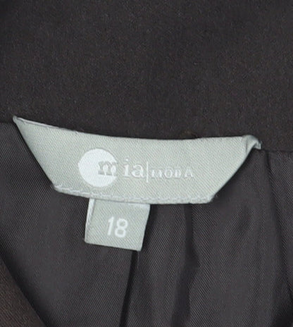 Mia Moda Women's Brown Blazer Jacket Size 18