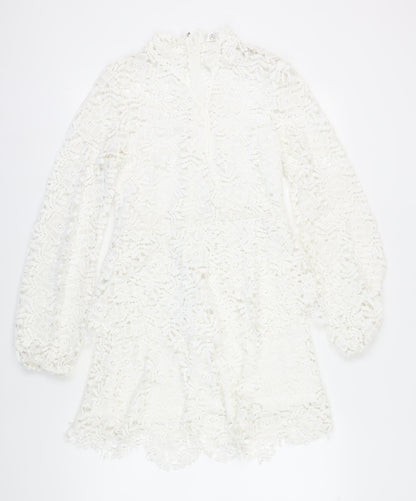 Missguided Women’s White Lace Dress Size 8