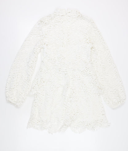 Missguided Women’s White Lace Dress Size 8