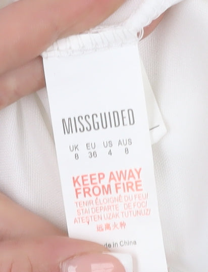 Missguided Women’s White Lace Dress Size 8