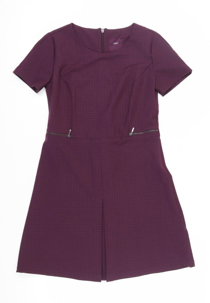 Next Womens Purple Sheath Dress Size 10