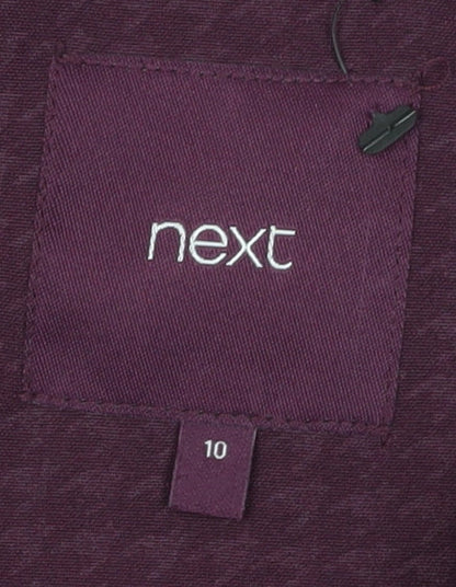 Next Womens Purple Sheath Dress Size 10