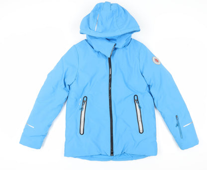 WHSTROMA Boys Blue Ski Jacket Waterproof 14