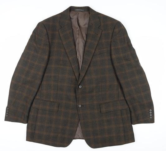 Mens UK Size 46 Greenwoods Regular Brown Suit Jacket