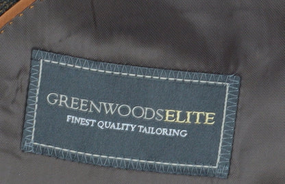 Mens UK Size 46 Greenwoods Regular Brown Suit Jacket