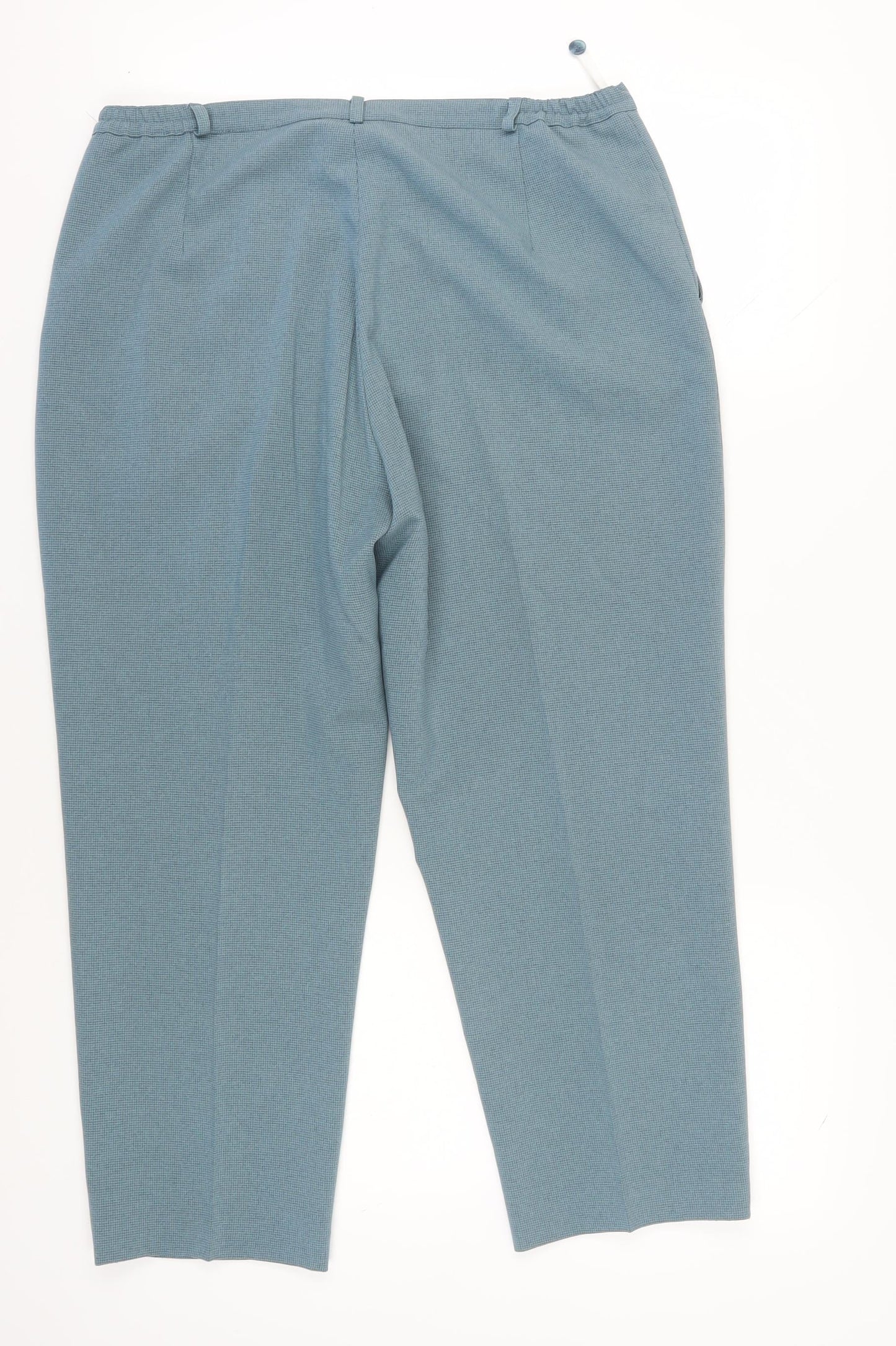 Womens UK Size 18 EWM Regular Fit Chino Blue Trousers
