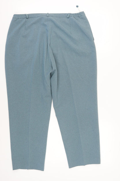 Womens UK Size 18 EWM Regular Fit Chino Blue Trousers