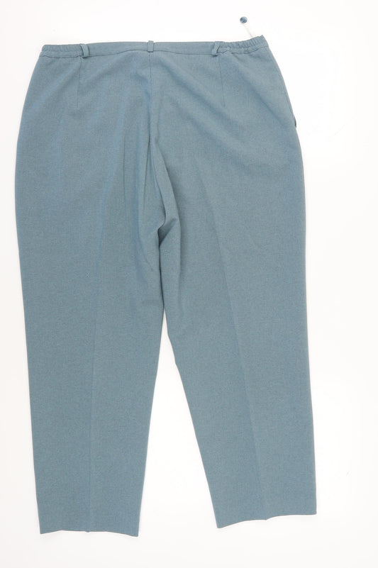 Womens UK Size 18 EWM Regular Fit Chino Blue Trousers