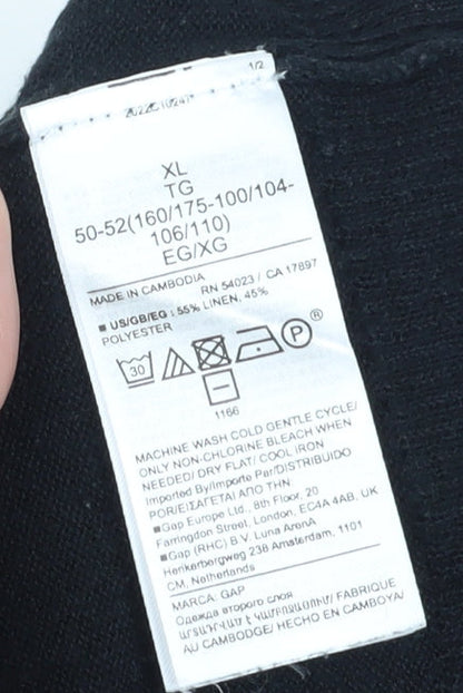 GAP Women's Black XL Pullover V-Neck Jumper