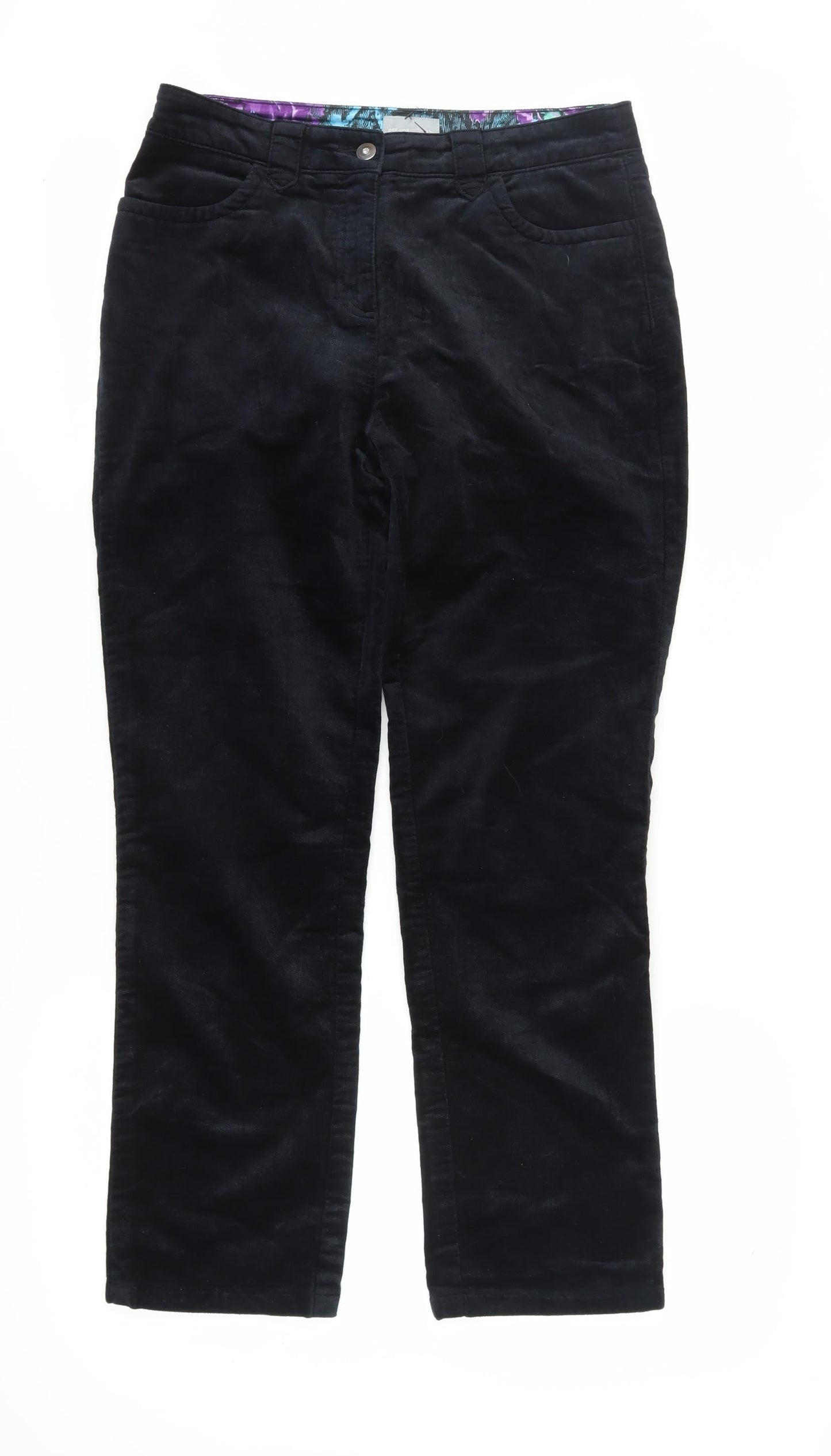 Womens UK Size 12 Marks and Spencer Regular Fit  Black Trousers