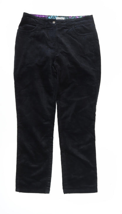 Womens UK Size 12 Marks and Spencer Regular Fit  Black Trousers