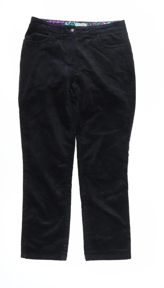 Womens UK Size 12 Marks and Spencer Regular Fit  Black Trousers