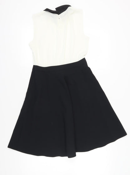 Dorothy Perkins Women's Black/White Shift Dress Size 10
