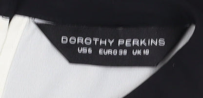 Dorothy Perkins Women's Black/White Shift Dress Size 10