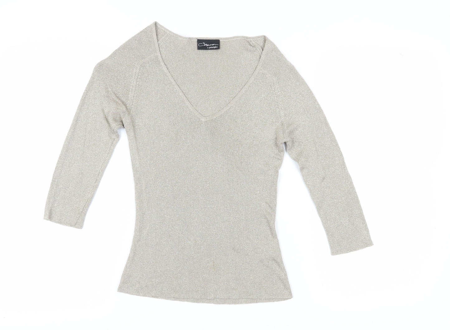 The Collection Beige V-Neck Women's Pullover Jumper