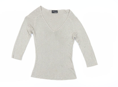 The Collection Beige V-Neck Women's Pullover Jumper