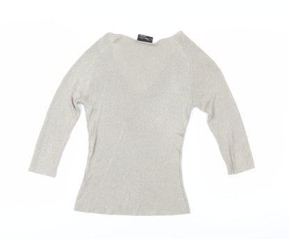 The Collection Beige V-Neck Women's Pullover Jumper