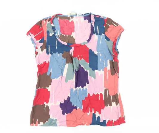 Boden Women's Multicoloured Size 10 Short Sleeve Blouse