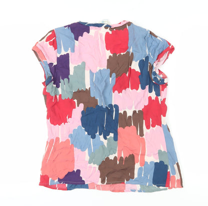 Boden Women's Multicoloured Size 10 Short Sleeve Blouse