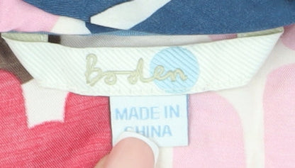 Boden Women's Multicoloured Size 10 Short Sleeve Blouse