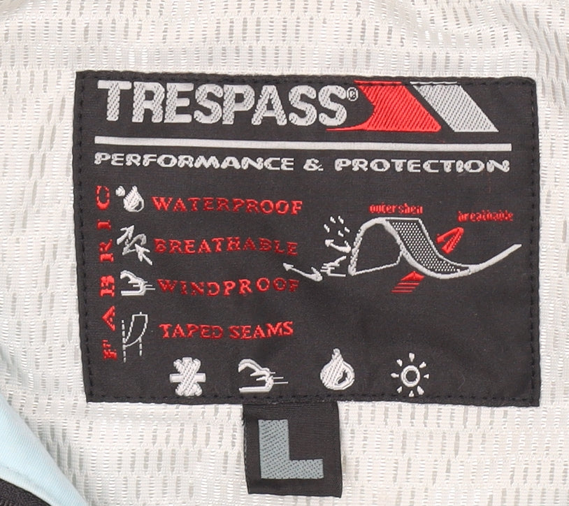 Womens UK Size L Trespass Blue Parka Coat