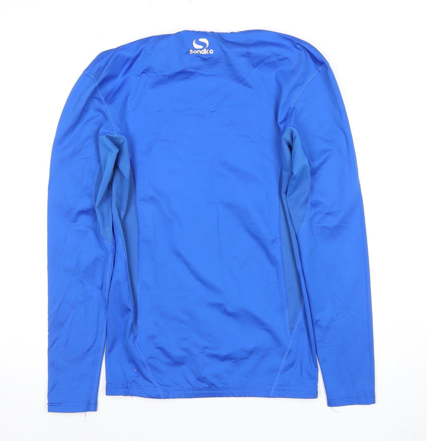 Sondico Men's Blue Long Sleeve Athletic Pullover T-Shirt