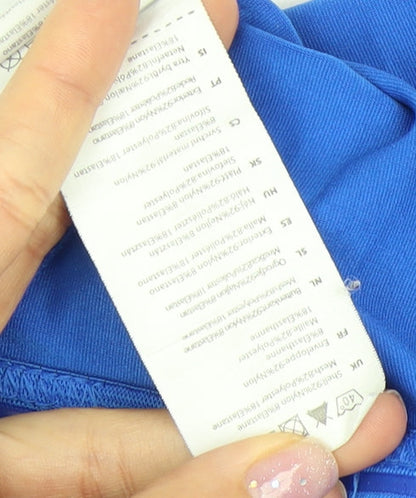 Sondico Men's Blue Long Sleeve Athletic Pullover T-Shirt