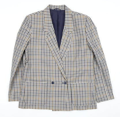 St Michael Women's Multicoloured Wool Blazer, Size 14