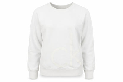 Womens UK Size S Calvin Klein Jeans White Pullover Sweatshirt