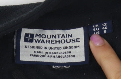 Mountain Warehouse Women's Black Fleece Jacket Size 12