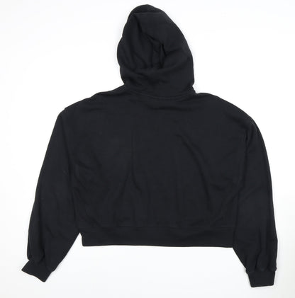 Adidas Women's Black Pullover Hoodie, Size 14, Regular Fit