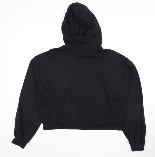 Adidas Women's Black Pullover Hoodie, Size 14, Regular Fit