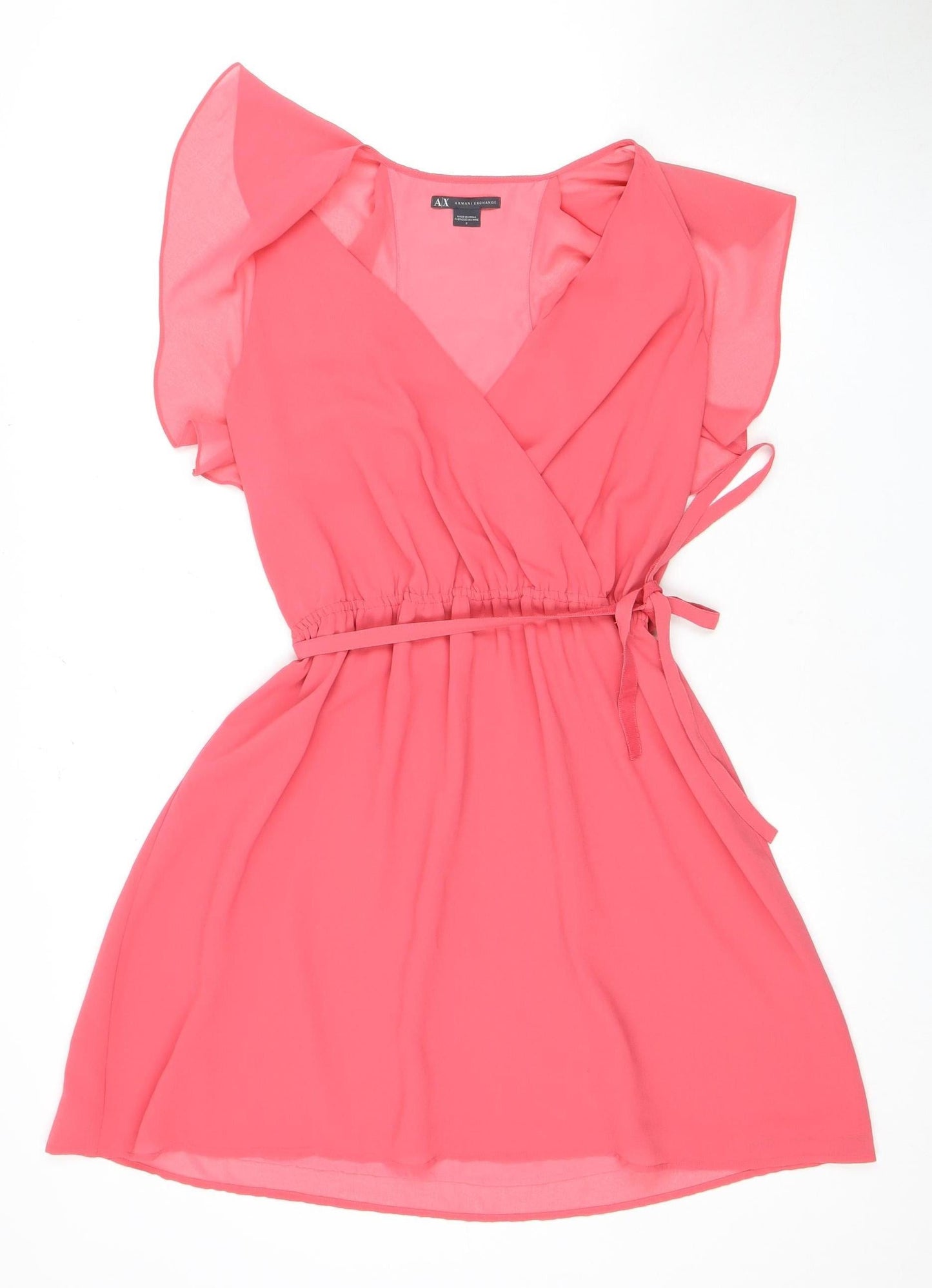 Armani Exchange Women's Pink Wrap Dress Size 2