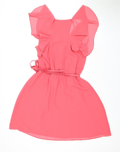 Armani Exchange Women's Pink Wrap Dress Size 2