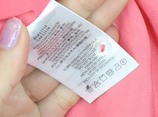 Armani Exchange Women's Pink Wrap Dress Size 2