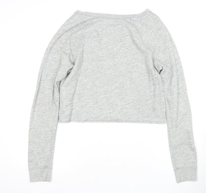Abercrombie & Fitch Women's Grey Crew Neck Sweatshirt L