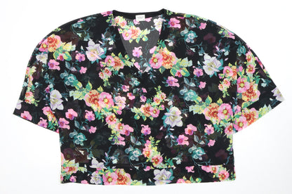 Jacqueline de Yong Women's Floral Blouse Size 12 Multicoloured