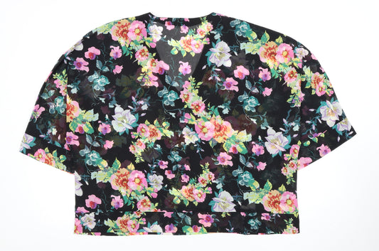 Jacqueline de Yong Women's Floral Blouse Size 12 Multicoloured