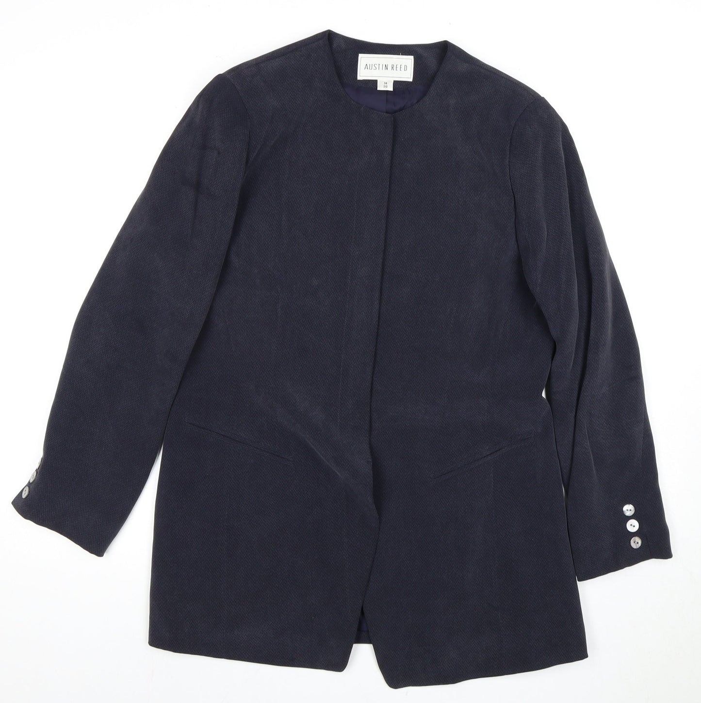 Austin Reed Women's Black Silk Blazer, Size 14