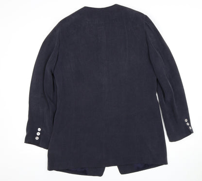 Austin Reed Women's Black Silk Blazer, Size 14